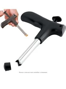 Furador Abridor de Cocos Proficional Manual Inox - Preto - Visão 4