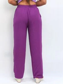 Women Pants - Màu tím - Xem 2
