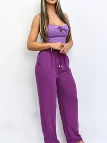 Women Pants - Màu tím - Xem 3