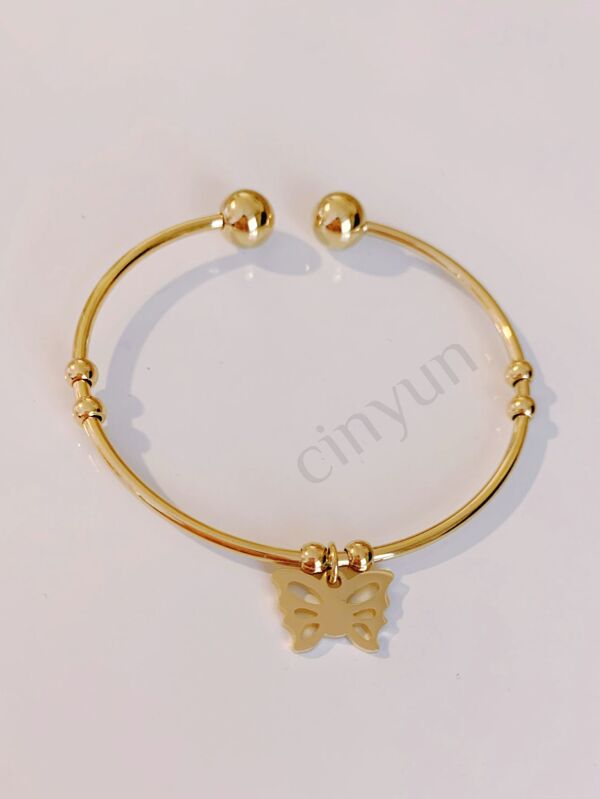 BRACELETE FEMININO DE ACO INOX