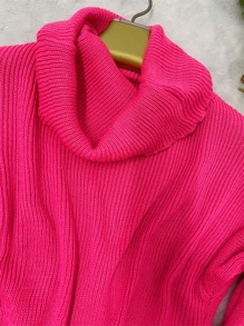 Women Sweaters - Coral Pink - View 4