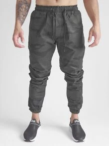 Men Pants - 軍綠色 - 查看 2