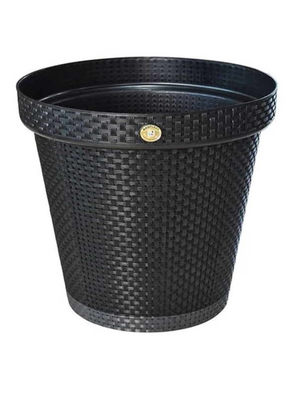 Vaso Redondo Rattan 27,5 Cm 10 Litros Arqplast