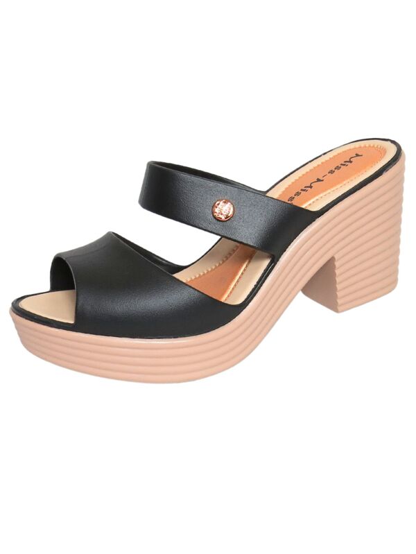 Sandália Feminina Tamanco Basic Sola Alta Miss Ref 10242