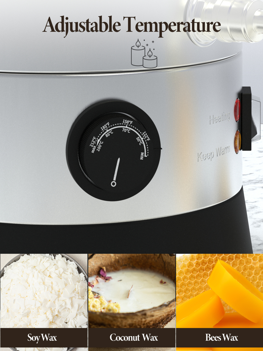 Wax Melter for Candle Making, [5 Qts] Electric Wax Melter, Large