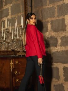 Blazer montaria de poliamida