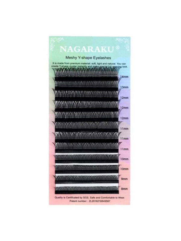 Cílios Y Nagaraku 0.07 Mix - Curvatura D - Volume Brasileiro