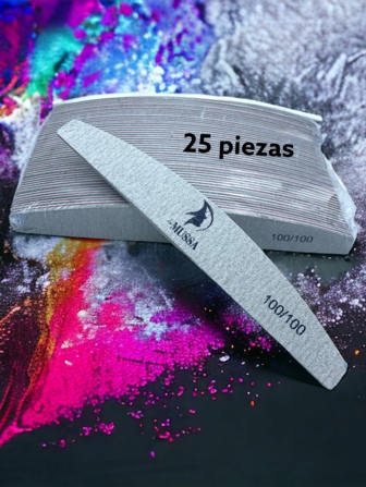 25 LIMAS DE UÑAS MANICURE GRANO A ELEGIR