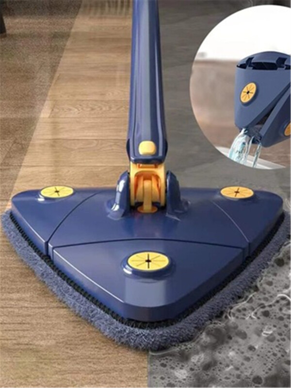 Esfregão De Limpeza Pano Triangular Giratório Ajustável 360°