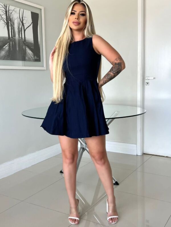 Vestido Curto Feminino Rodado Moda Casual Para Mulheres