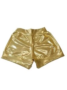 Short Infantil Cirre Dourado Luxo Short Infantil Menina  Short para Menina  Calça para Menina  Legging para Menina  Moda Infantil Menina  Roupas para Meninas
