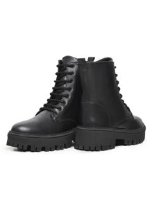 Bota Feminina Coturno Improvizzo Plataforma Tratorada Macio