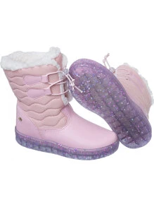 Bota Menina Confortável Rosa Feminina Inverno Camin Calçados