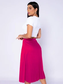 Women Skirts - Màu Hồng Tươi - Xem 2