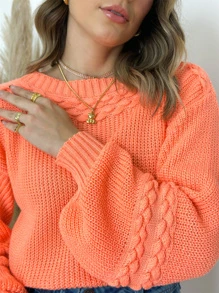 liberty moda Women Sweaters - Orange - View 5