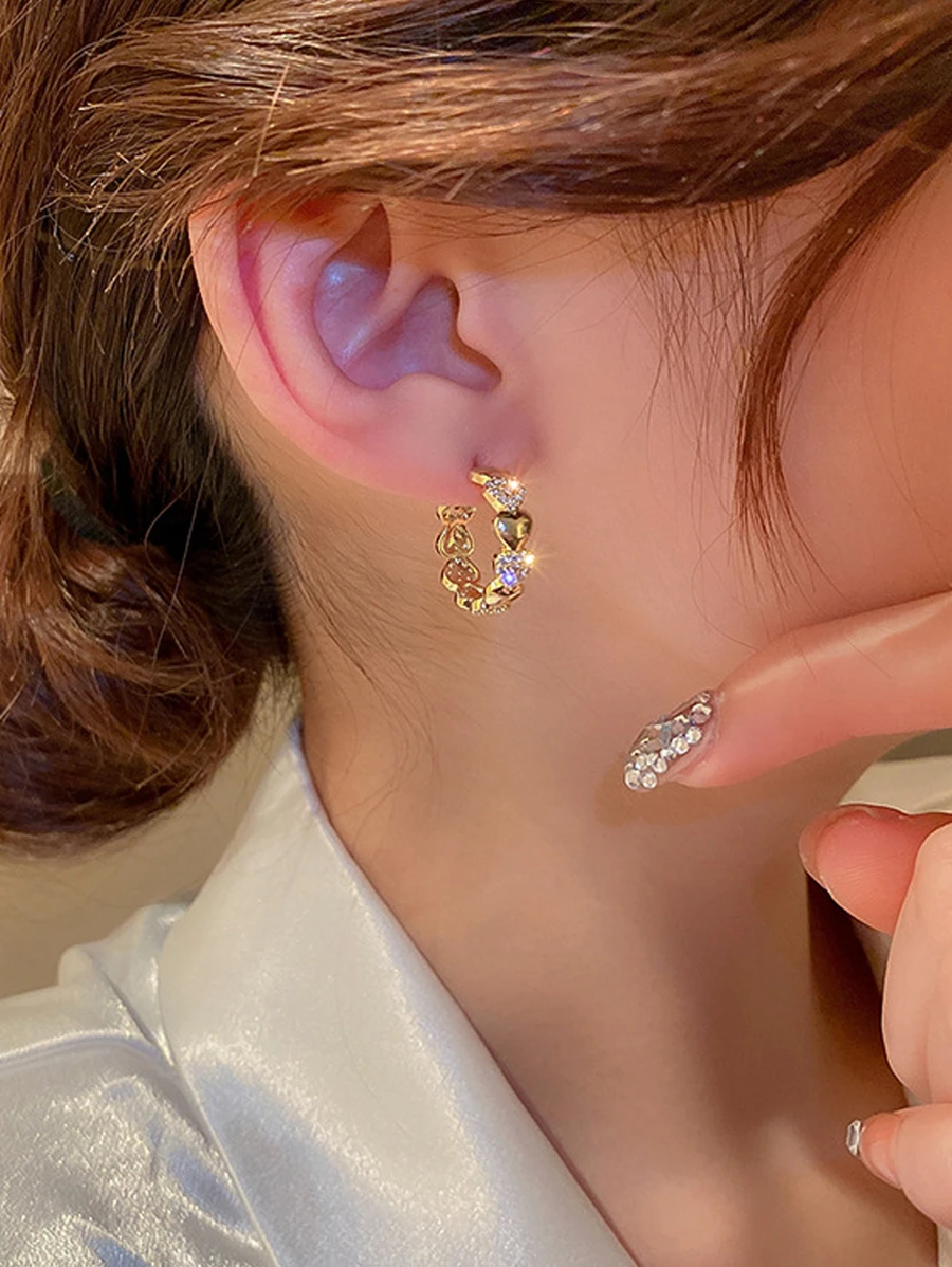 Stud Earrings - Vàng - Xem 1
