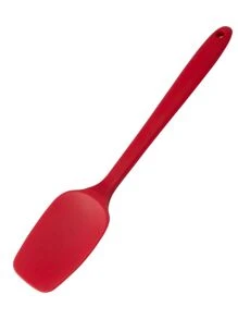 Espátula De Silicone Grande 27cm Utensílios de Cozinha Para Ovos Glace Confeitaria Não Risca Panela - Vermelho - Visão 5