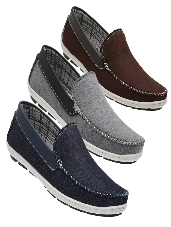 Kit 3 pares de Sapatilha Mocassim Masculina Dia-a-Dia