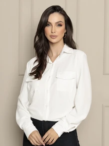 Women Blouses - trắng - Xem 3