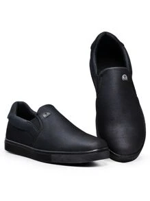 Sapatenis Tênis Sapato Masculino Slip On Iate Loafer Elástico Casual Básico Polo Fran