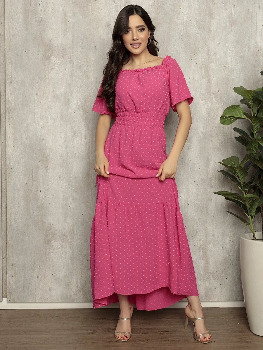 Women Dresses - 珊瑚粉 - 查看 1