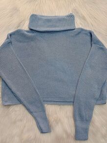 Women Sweaters - Màu xanh nhạt - Xem 2