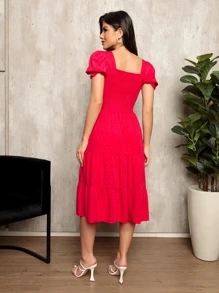 Women Dresses - 紅色 - 查看 2