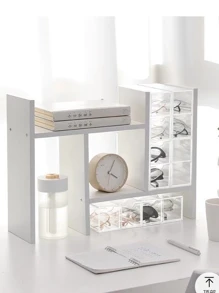 Organizador Multifuncional De 4 Camadas Caixa De Armazenamento De Cosméticos Gaveta Acrílica Transparente bonito