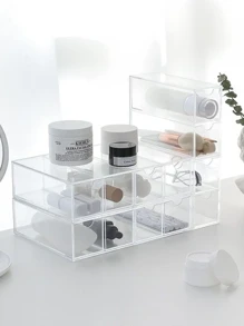 Organizador Multifuncional De 4 Camadas Caixa De Armazenamento De Cosméticos Gaveta Acrílica Transparente bonito