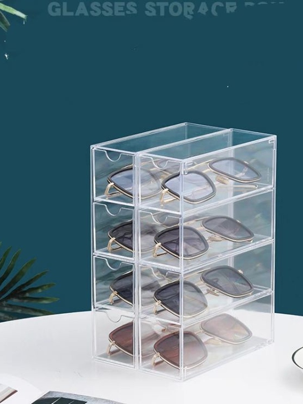 Organizador Multifuncional De 4 Camadas Caixa De Armazenamento De Cosméticos Gaveta Acrílica Transparente bonito