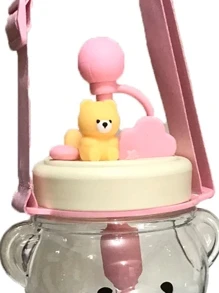 Botella Cantimplora De Agua Osito Kawaii Portatil Infantil