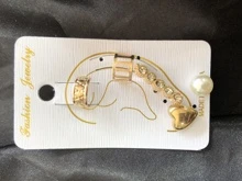 Juego de aretes y simuladores - Dorado - Ver 4