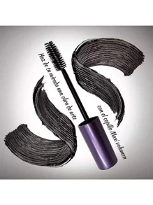Maxi volumen Rimel prosa Mascara de pestañas prosa 4 en 1Rizar Y Voluminizar Para Efectos Duraderos Resistentes Al Agua, Al Sudor Y Sin Aglomeraciones, Elige Entre Negro O Marrón Para Crear Una Apariencia Similar A La De Un Girasol Para Las Pestañas - Blanco y Negro - Ver 5