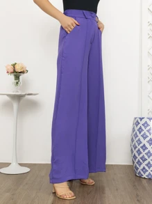 Women Pants - 紫羅蘭色 - 查看 4