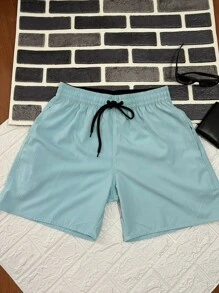Men Shorts - Baby Blue - View 4