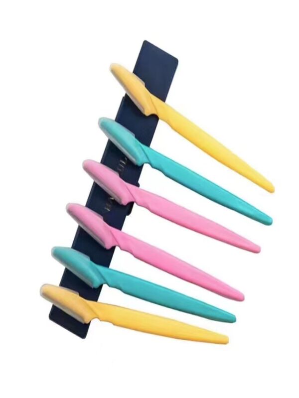 Kit 6 Lâmina Sobrancelha e Rosto Navalha Depilação