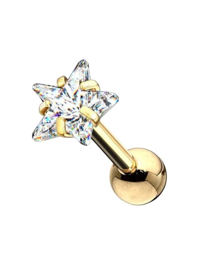 Piercing De Estrela Para o Tragus Cartilagem