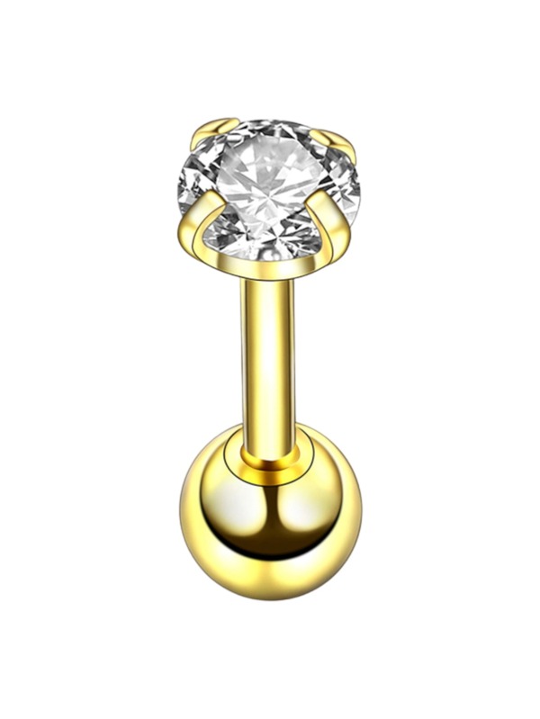 Piercing Ponto De Luz Com Zirconia Para o Tragus Cartilagem