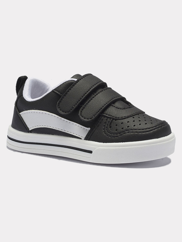 Tênis Infantil Unisex Casual Calce-Fácil Preto