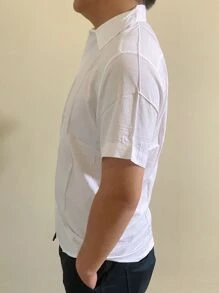 Camisa Masculina Manga curta Praia Social Slim Havaiana Barata Tecido e Viscose