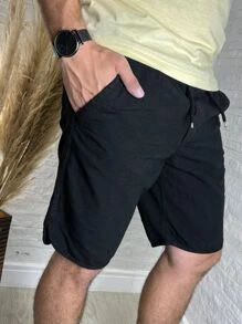 Kit 2 Bermudas Mauricinho Masculina Jeans Sarja Brim