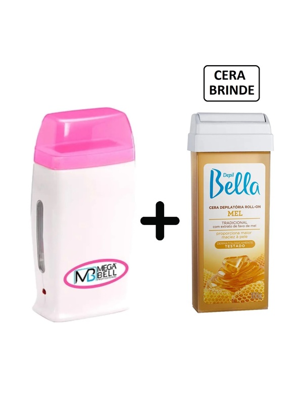 Kit Aquecedor Roll On Mega Bell Depilador Elétrico Depilação