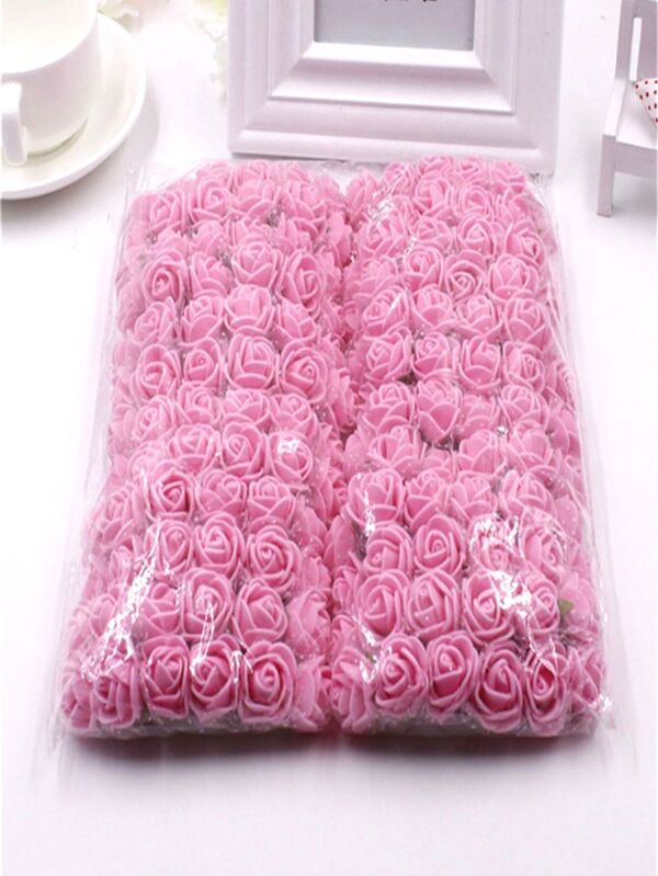 Kit com 144 Mini Flores Artificiais Para Artesanato Decoração