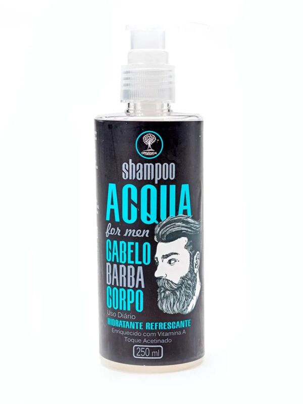 SHAMPOO MASCULINO 3 EM 1 ACQUA FOR MEN 250 ML