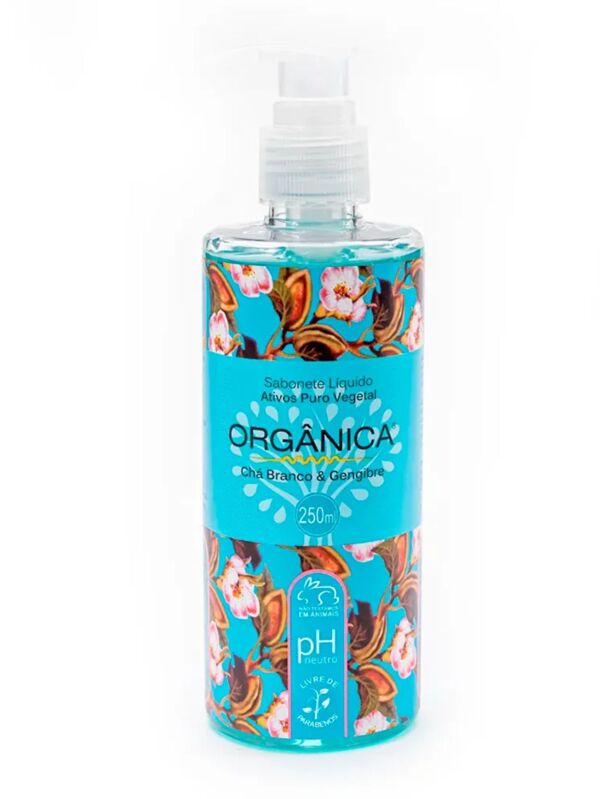 SABONETE LIQUIDO CHA BRANCO E GENGIBRE 250ML