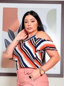 Ciganinha com alça fina estampado