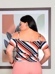 Ciganinha com alça fina estampado