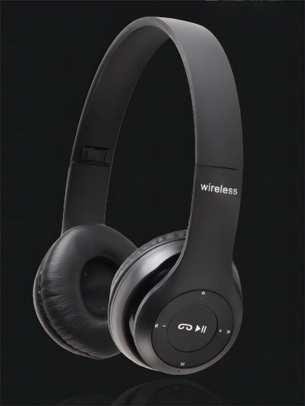 Fone de ouvido Bluetooth Sem fio Recarregável Dobrável Entrada P2 Headphone