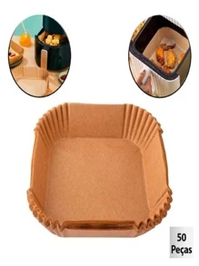 Forma Descartável Fritadeira Elét Quad 50 Pçs 16cm