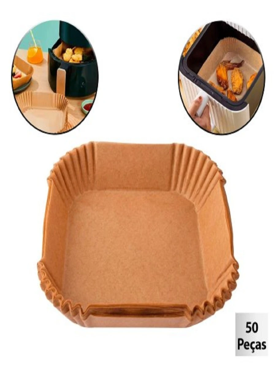 Forma Descartável Fritadeira Elét Quad 50 Pçs 16cm